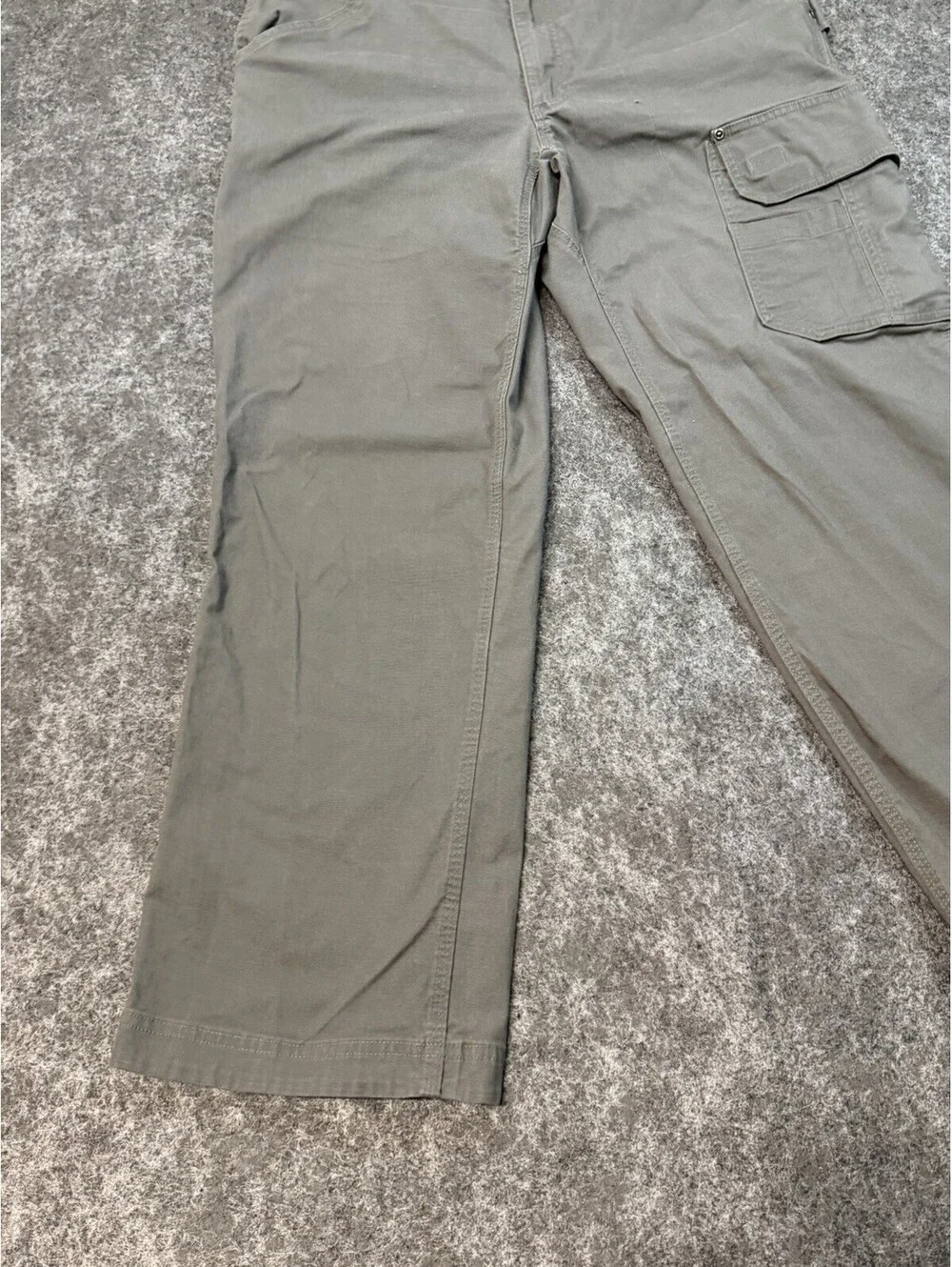 Duluth Trading Fire Hose Cargo Pants Mens 38x30 CoolMax Flex Gray Work